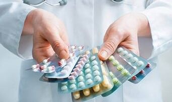 Medicine therapy of cervix osteochondrosis