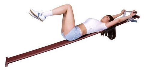 Training device for the treatment of osteochondrosis at home